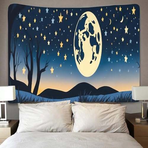 Tapisserie starry sky 3d effet pour masquer un mur vide sans peindre - 4