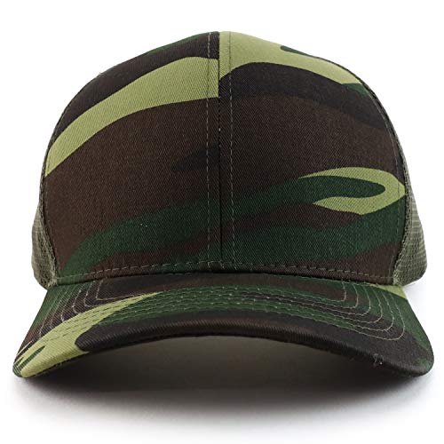 Image of Trendy Apparel Shop Oversize XXL Structured Trucker Mesh Baseball Cap