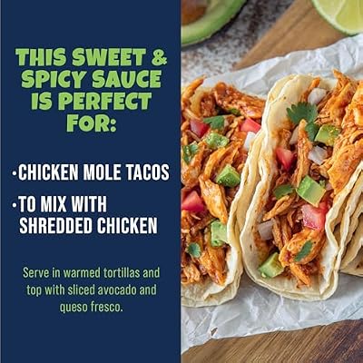 Ortega Sweet & Spicy Mole Taco Sauce, Sweet and Spicy Sauce and Marinade, 8 Ounce