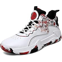DHAEY High Top Basketball Shoes, Youth Basketball Shoes Girls Basketball Coach Comfortable Streetball Shoes for Men and Women Non-Slip Color B, Size 12.5 Women/11 Men