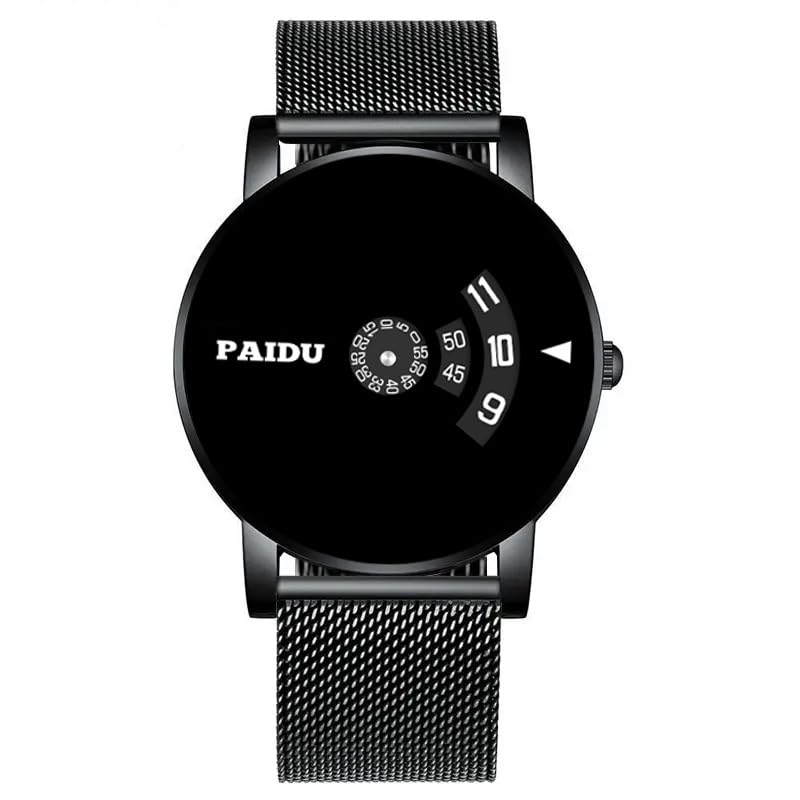 Talgopaidu Analog Black Dial Stylish Silicon Rubber Strap Wrist