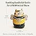 Blue Sky Clayworks Bumbling Bumble Cat Cookie Jar, Ceramic, 9