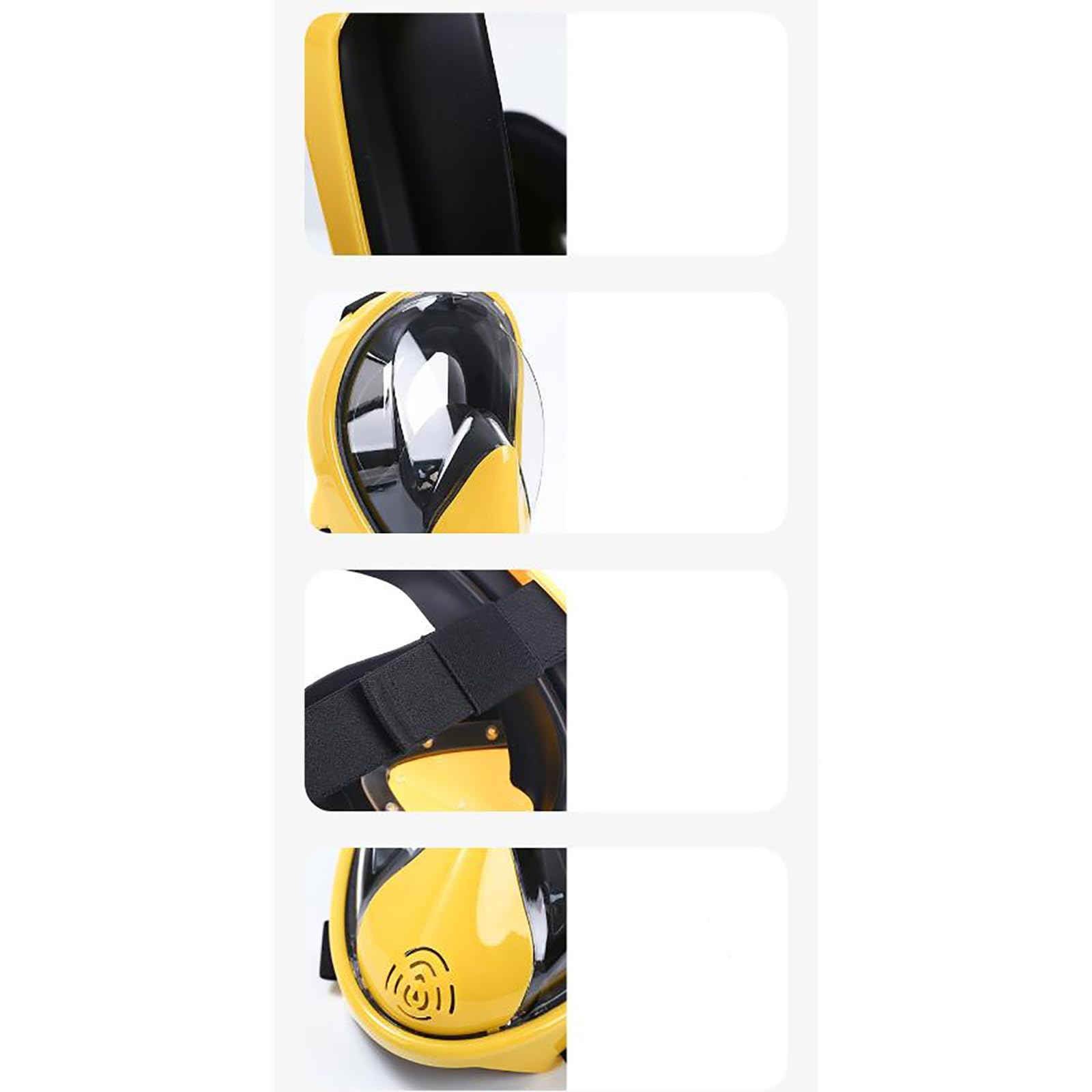 Máscaras de Buceo Máscara de Buceo Silicona for bucear, Gafas Completamente secas integradas para Uso Diario