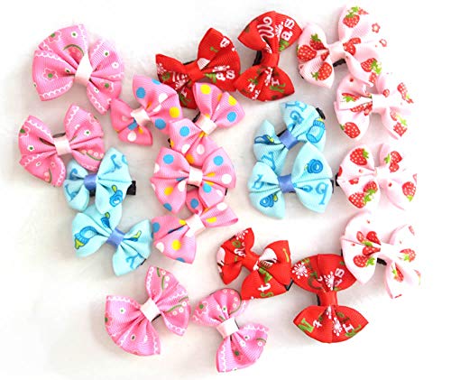 JFFKLS 20PCS Bowknot Hair Clips Crocodile Clip