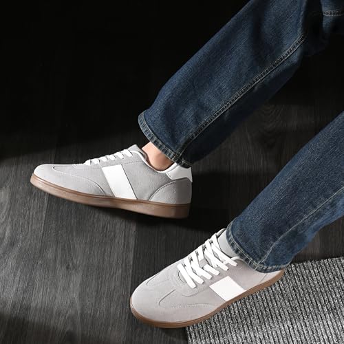 Image of Cruiser Men's Sneakers | Classic Suede Casual Shoes for Men|Trendy Retro Lace-Up Low-Top Court Shoe with Gum Sole|Perfect for Casual,College,Skating,Party,Outdoor,Walking, Travel & Everyday Wear(2665)