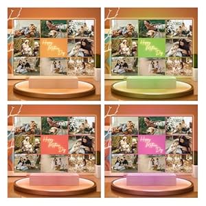 Personalized Photo Frame with Picture, Custom Picture Frame with Night Light, Personalized Acrylic Frame, Personalized Mothers Day Gifts for Mom, Kid, Baby, Family, Pet Personalized Photo Frame with Picture Custom Picture Frame with Night Light Personalized Acrylic Frame Personalized Mothers Day Gifts for Mom Kid Baby Family Pet