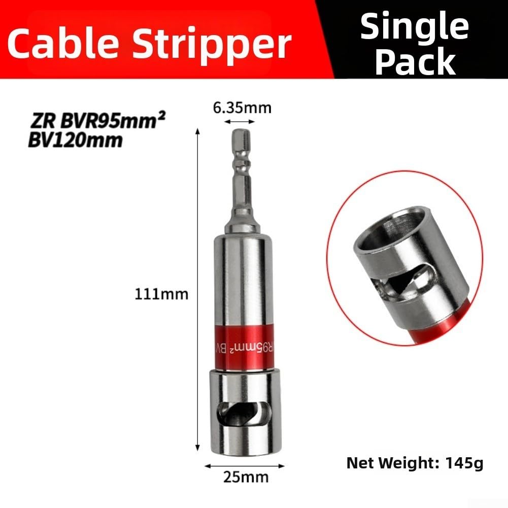 1 pince à dénuder électrique en métal pour fils de cuivre de 16 à 120 mm², fixation automatique haute dureté pour électriciens (7)