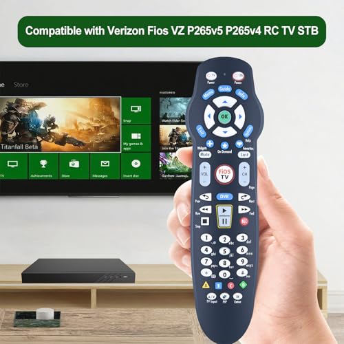 Télécommande Verizon Fios VZ P265v5 RC noire de rechange pour boîtier décodeur - 2