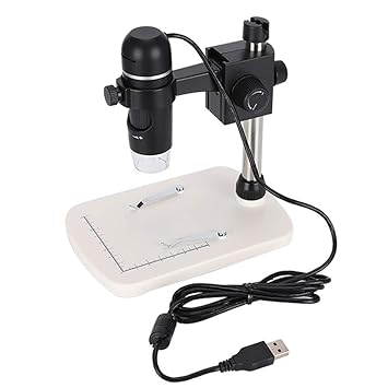 Durable Desktop Professional Microscope, USB Microscope, Adjustable LED for Office Home