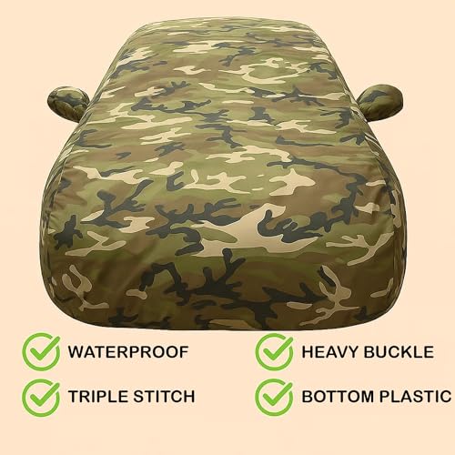 Image of Sulfar 100% Waterproof Car Body Cover for Chevrolet Astra - Triple-Stitched Dustproof UV, Heat & Rain Protection with Mirror Pockets, Full-Bottom Elastic & Free Storage Bag - All-Weather Indoor Outdoo