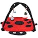 Zerodis Foldable Cat Activity Play Mat Tent Multi Function Pet Bed with Hanging Toy Balls Cat Activity Center with Hanging Toy Balls Pet Bed with Hanging Toy Balls