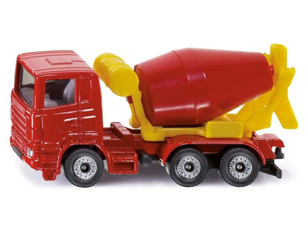 Amazon.com: Cement Mixer Red and Yellow Diecast Model by Siku 0813