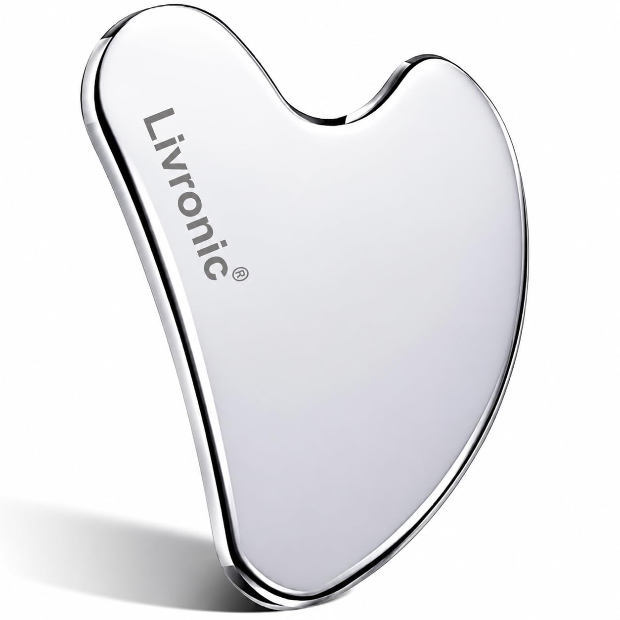 Premium SS Gua Sha Tool For Face | 100% 304 Stainless Steel Gua Sha | Facial Tools Metal Gua Sha | Tighten Skin Care Tools | Beauty Tool For Body Eyes Neck Massager Lymphatic Drainage, Sculpting & Neck Massage (Heart Shape)-image-44
