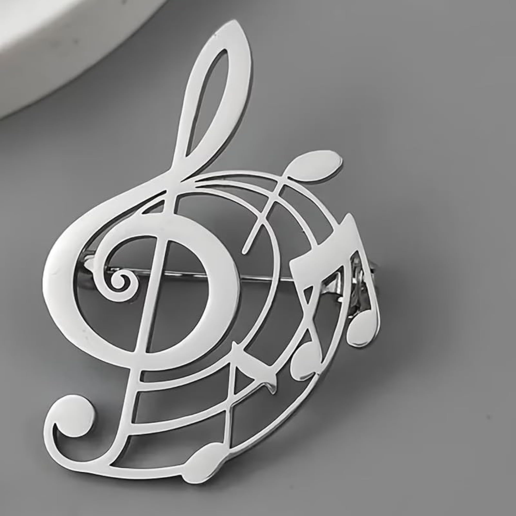 Personalized Music Note Name Brooch for Men & Women