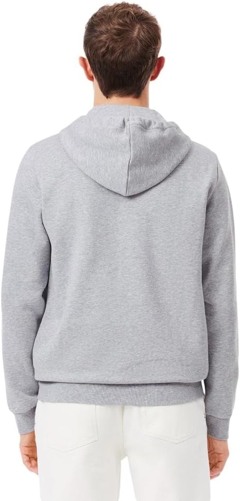 Lacoste mens Classic Fit Hooded Zippered Sweatshirt - Image 3