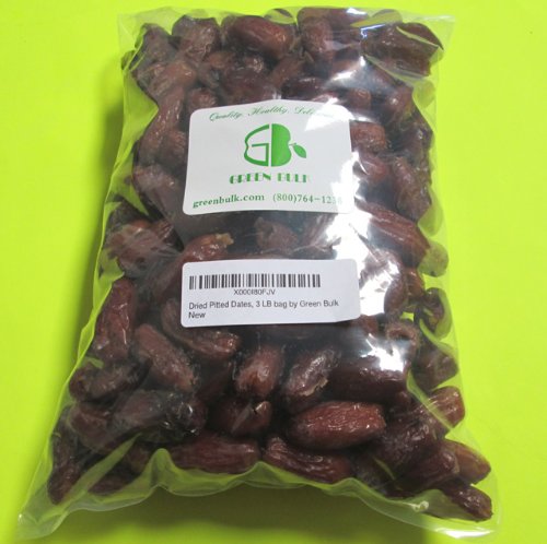 Dried Pitted Dates-Whole, from Green Bulk (3 lb)