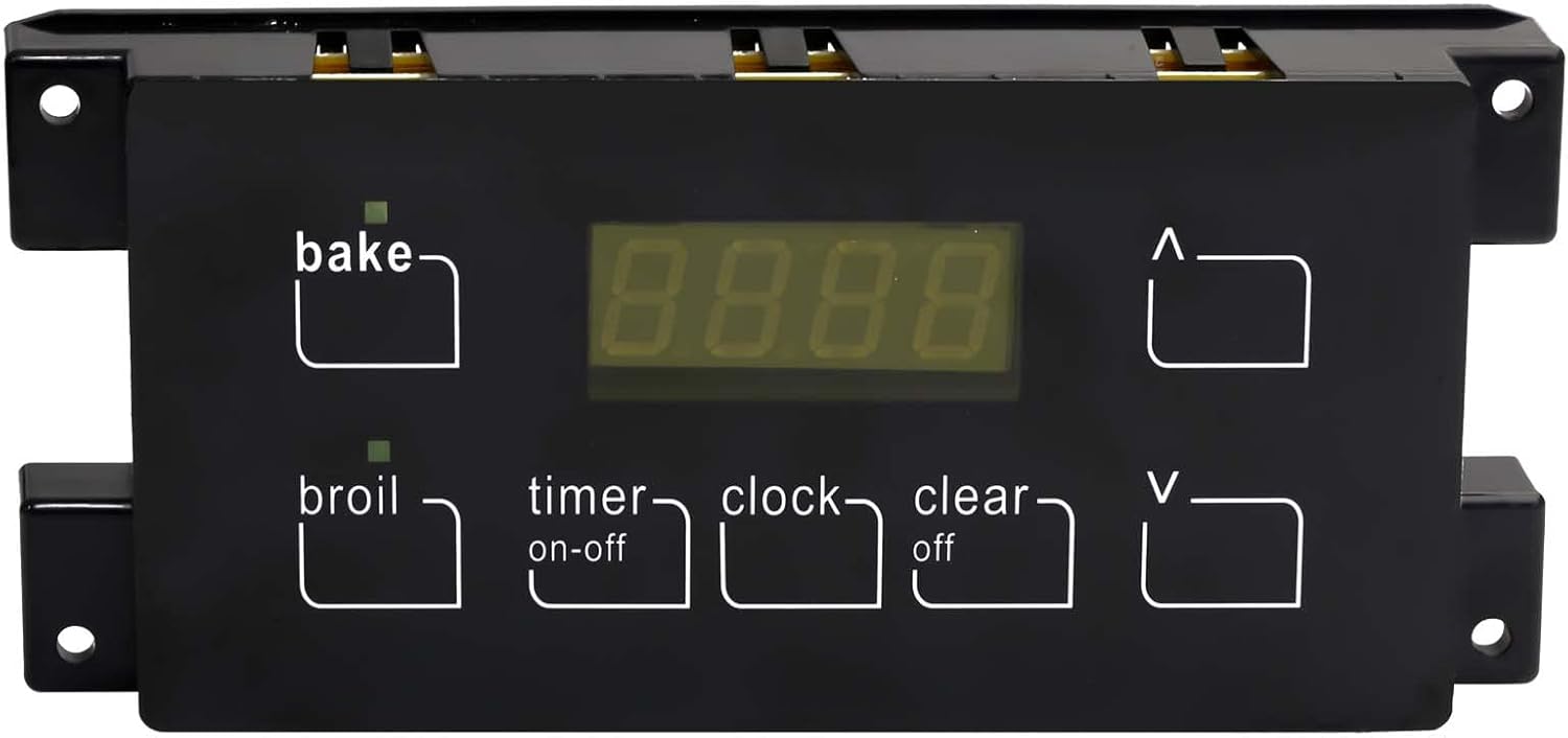 316455410 Range Oven Control Board for Electrolux Kenmore, Gas Range 7 Button Control Board Clock 5304518661 316222800