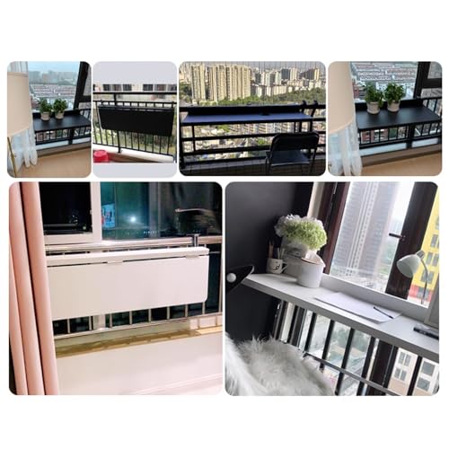 Table de balcon pliable à suspendre pour petit espace extérieur - 7