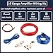LKRXW 10 Gauge Car Amplifier Wiring Kit 1500W Auto Audio Amp Install Wire Kit 10GA AWG Automotive Stereo Subwoofer Installation Cable Set RCA Connector Power Cables Fuse Block