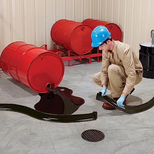 Image of PIG Spill Barrier Dike - 5'L x 3.5 inchW x 3 inchH Sections - 2 Pack - Black - PLR267-BK