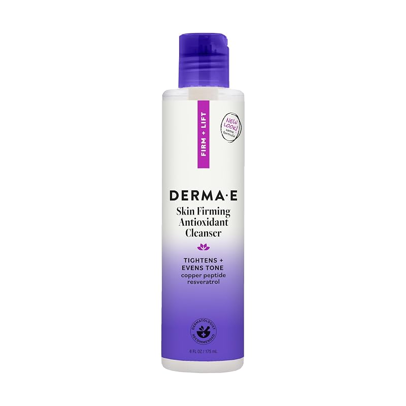 Derma E Limpador facial antioxidante com vitamina C e resveratrol, 177 mL