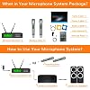 Kimyah Wireless Microphone System, Dual UHF 200 Channel Handheld Microphone Wireless, Auto Connect 328ft Coverage Wireless Microphones & Systems, Cordless Mic Suitable for Church,Wedding,DJ,Karaoke #5