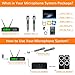 Kimyah Wireless Microphone System, All Metal Dual UHF Cordless Mics of Handheld, 328ft Range, Ideal for Church, Conference and Karaoke, DJ, Wedding(KY-8208)