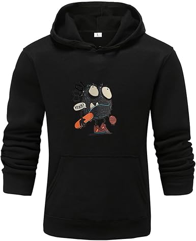Amazon.com: Sudadera deportiva con capucha para hombre, para correr,  gimnasio, estampado de dibujos animados, manga larga, con bolsillo : Ropa,  Zapatos y Joyería