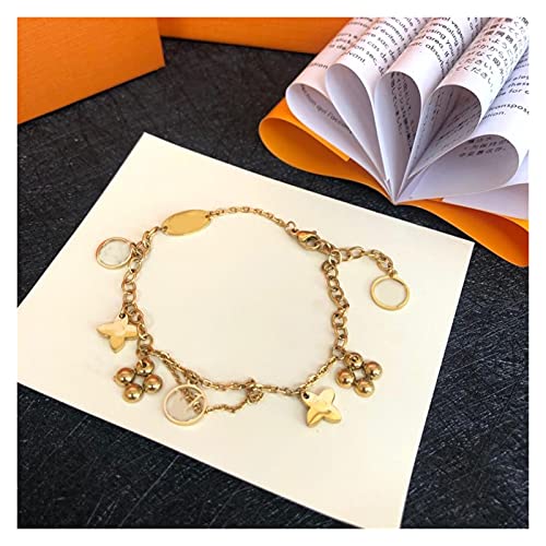Bijoux main catenaire pour femme avec chaine lien lettre en acier