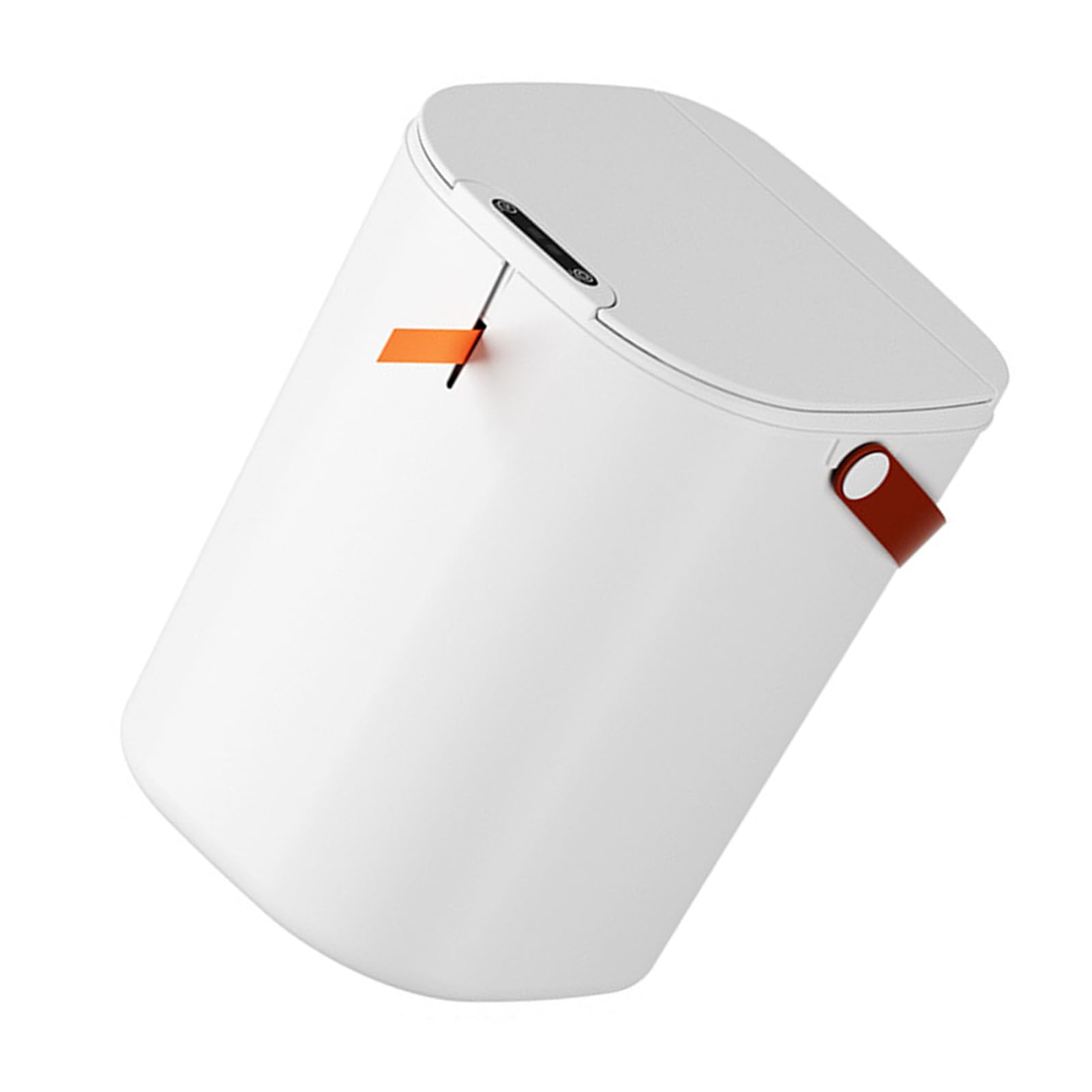 Tyenaza Pattumiera da bagno con sensore di movimento automatico con coperchio, pattumiera touchless a induzione da 20 litri per bagno (White)