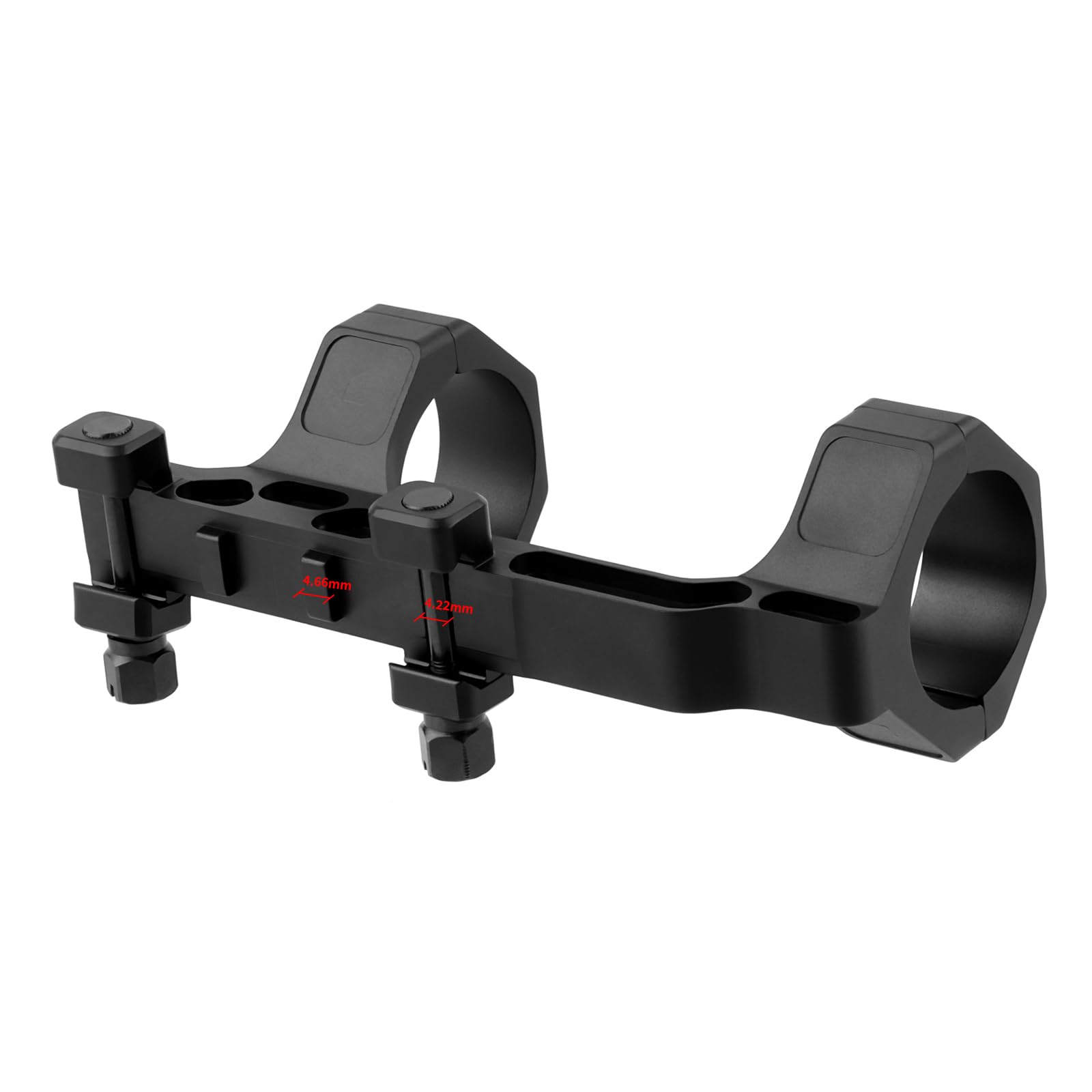 Anelli di montaggio per telescopio monoculare da 34 mm/1,34 '' Telescopio ad alto profilo da 4,1 cm Adattatore per montaggio ad anello in alluminio anodizzato nero offset doppio anello