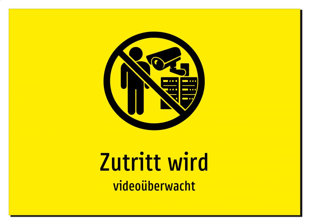 38885-DE-S-13 | Zutritt wird - videoüberwacht