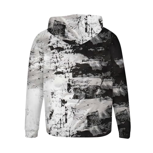 Sweat homme track top à capuche pull militaire vintage hiver sous-pull - 4