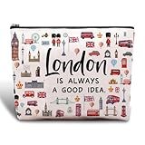 London Kosmetiktasche Multifunktional Klein Schminktäschchen Reise Kulturtasche, Make Up Tasche...