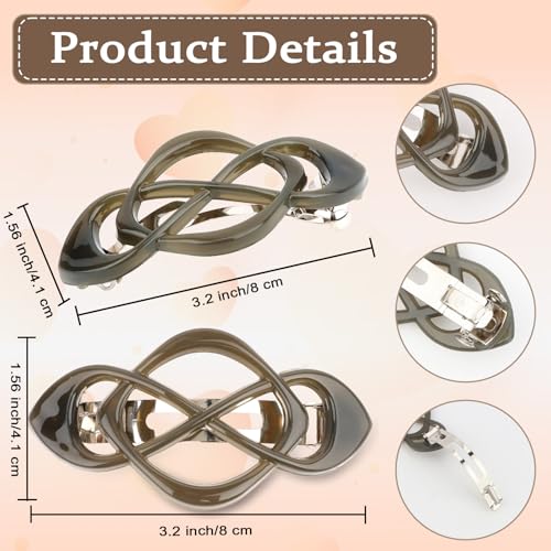 Pinzas para cabello vintage 6 piezas para mujer miniatura 2