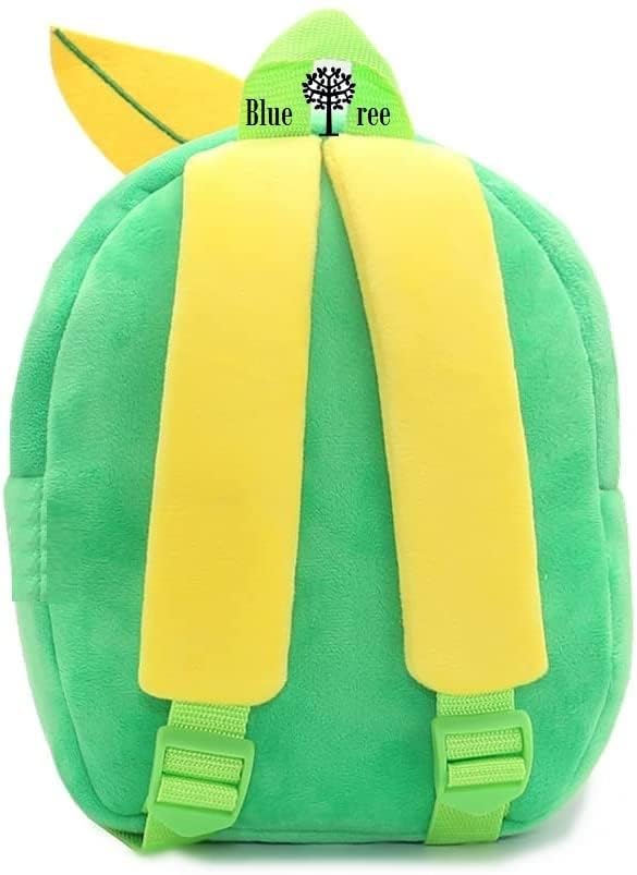 Image of blue tree Cute Boy's and Girl's Plush Bag Medium Quality Full Embroidery Designs Mini Travel Backpack Mango (Mango)