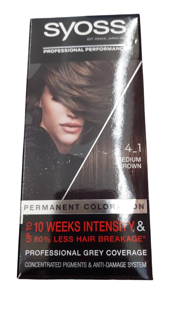 4-1 Hair Colour 115 ml Medium Brown Pack of 3