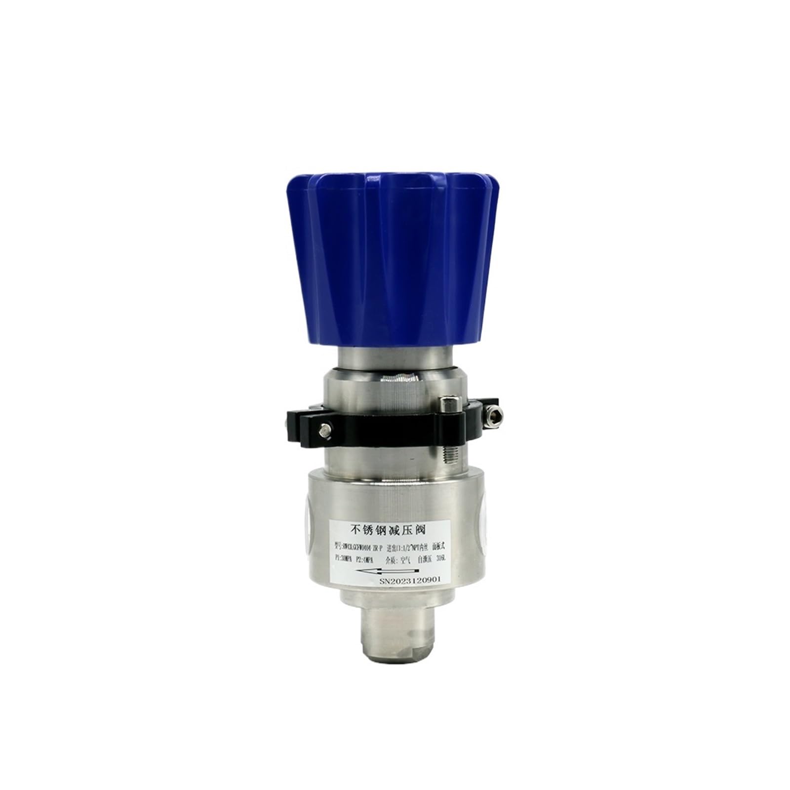 regolatore Pressione Regolatore di Pressione Precisione 1,8 CV 1,8 Acciaio Inossidabile 316L Regolatore di Pressione autosfiatante 300 Bar Acciaio Inossidabile 316L