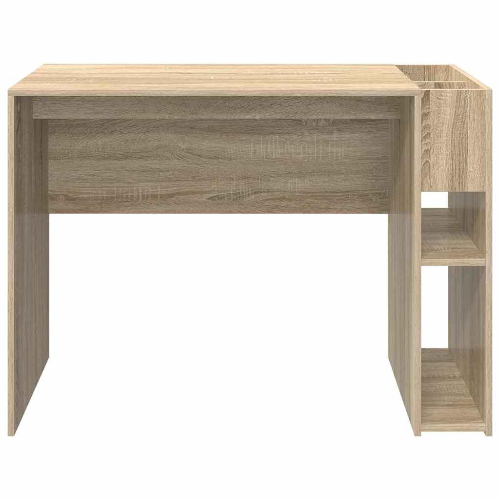 Scrivania in legno di rovere Sonoma, 109 x 50 x 78 cm, tavolo da lavoro, scrivania per computer, ufficio, segretario, ufficio, soggiorno, casa, camera degli ospiti, appartamento