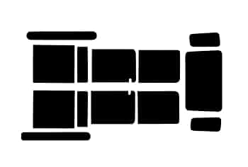 PSSC Pre Cut Rear Car Window Films For Land Rover Discovery 1998