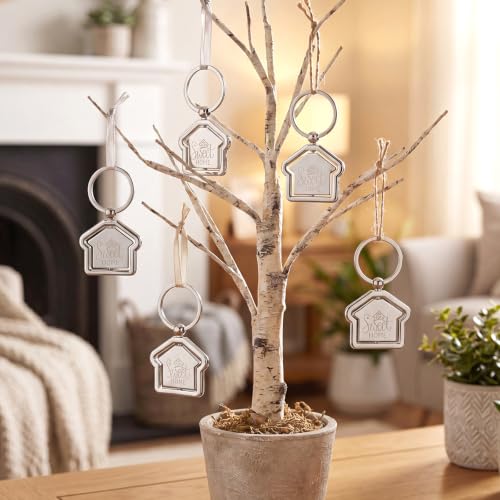 Image of Sweet Home Keychain Estate Agent Gifts | New Home Keychains Bulk Housewarming Gifts for Guests House Shaped Keychain Estate Agent Supplies Housekeeping Party Favors