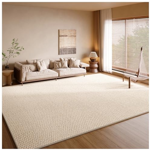 Genérico Alfombra Grande De Sisal For Sala De Estar, Alfombra De Área, Alfombras Versátiles For Salón, Comedor, Cocina, Pasillo, Dormitorio, Pasillo,(Cream,120x120cm/47x47in)