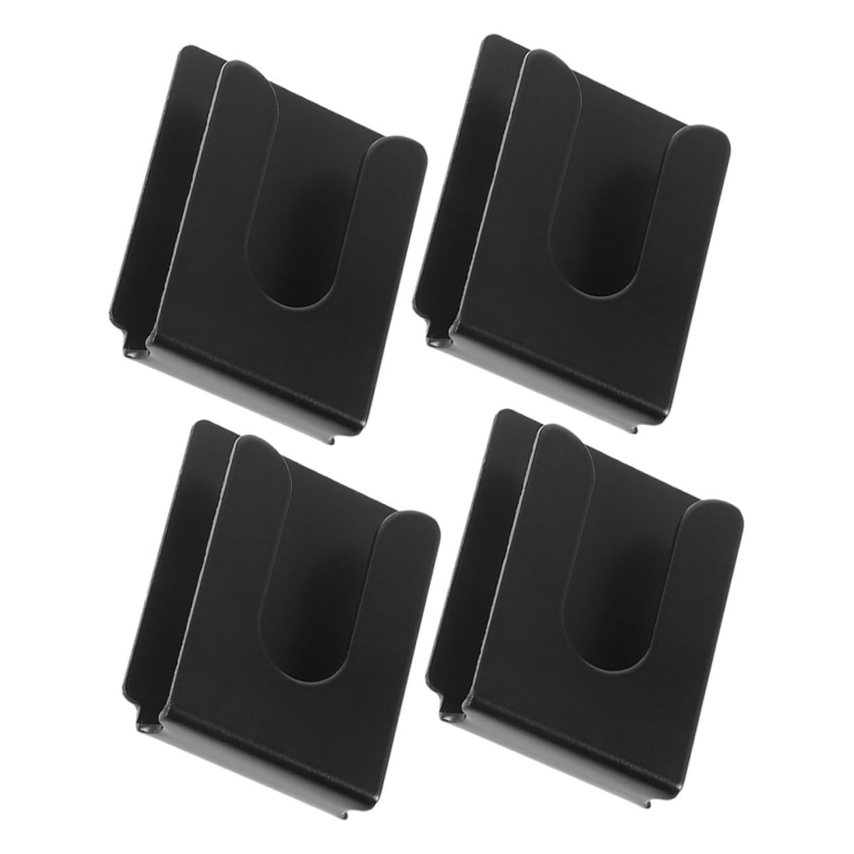 VICASKY 4pcs Car Radio Microphone Hanger Hook Durable Metal Mic Clip for Stable Mounting Cars Offices and Homes Design with Back Support for Enhanced Stability