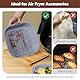 Diboniur 2Pcs Silikonform für Heißluftfritteuse 5-8L, Airfryer Zubehör, Silikon Einsatz Backform (Grau und Schwarz), 21,5x21,5x5 cm