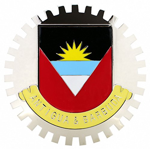 FLAG OF ANTIGUA & BARBUDA-CAR GRILLE EMBLEM BADGES