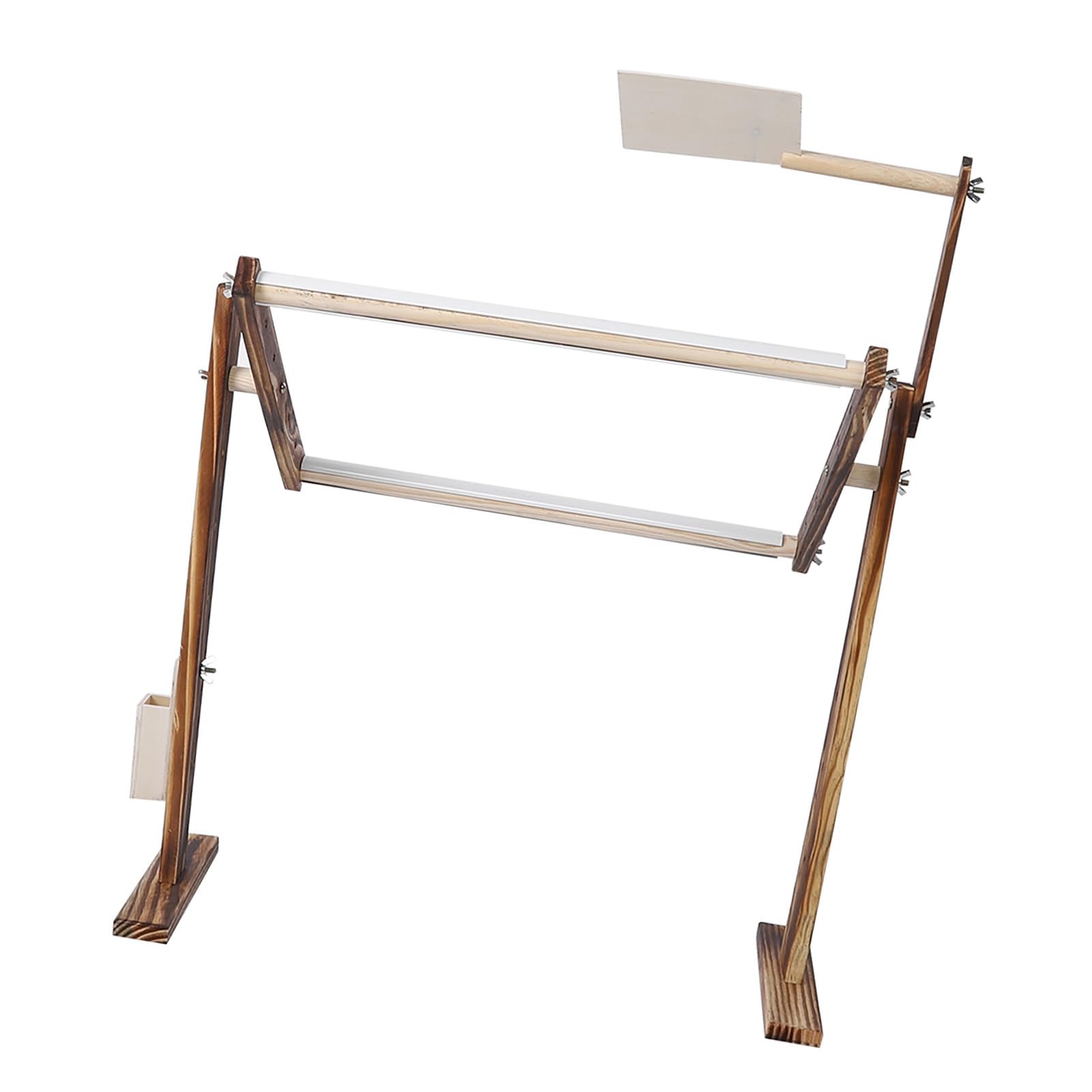 LenTLy Soporte para Bordado, Estante para Soporte para Bordado de Altura Ajustable Base Gruesa, Ancha y Larga Herramienta de Costura con Marco para Punto de Cruz, Marco de 40 X 29 Cm
