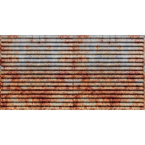 From Plain To Beautiful In Hours 261otr-24x48 Ridged PVC 2' x 4' Lay-in Ceiling Tile (Covers / 8 sq.ft), Old Tin Roof, 1 Piece