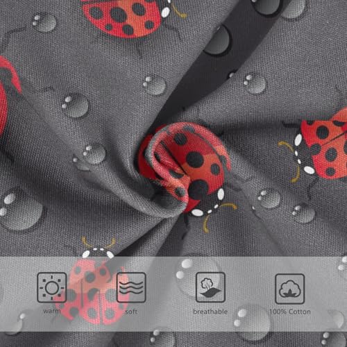 visesunny Boys Cotton Underwear Cute Ladybug Pattern Printed Toddler Soft Training Briefs Size 2T-8Y for Kids4