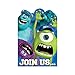 Amscan Monsterrific Disney Monsters University Birthday Party Invitation Cards, Blue, 6 1/4