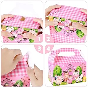 Farm Animals Gable Boxes 24Pcs Farm Animals Party Favors Treat Boxes Barnyard Birthday Party Decorations for Farm Theme Party Baby Shower Supplies Farm Animals Gable Boxes 24Pcs Farm Animals Party Favors Treat Boxes Barnyard Birthday Party Decorations for Farm Theme Party Baby Shower Supplies